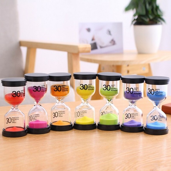 Κλεψύδρα με Πολύχρωμη Άμμο - Happy Time Sand Glass Minutes